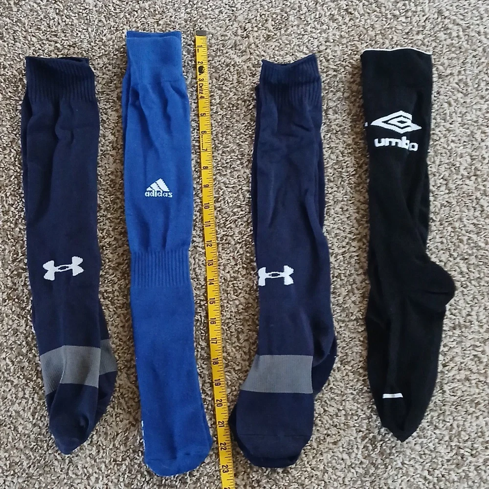 Under Armour compression and Adidas Men's soccer Socks - Bundle